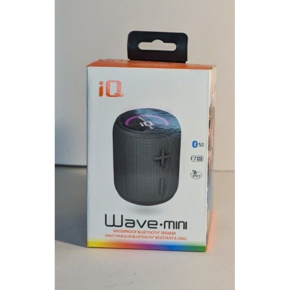 iQ Wave Mini Waterproof Bluetooth Portable Electronic Speaker NIB - Picture 1 of 6